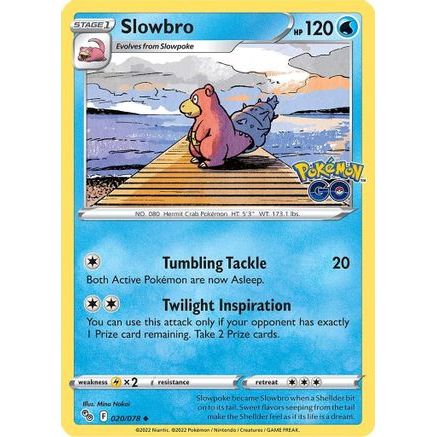 Slowbro 20/78 - Pokemon GO Reverse Holofoil