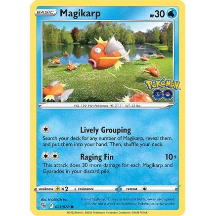 Magikarp 21/78 - Pokemon GO Reverse Holofoil
