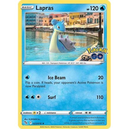Lapras 23/78 - Pokemon GO Reverse Holofoil