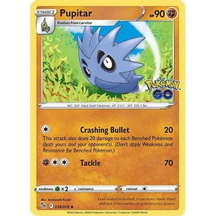 Pupitar 38/78 - Pokemon GO Reverse Holofoil