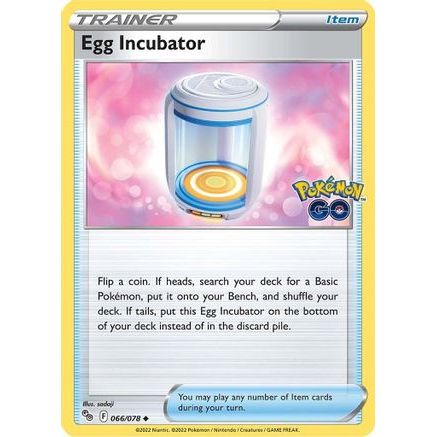 Egg Incubator 66/78 - Pokemon GO Reverse Holofoil
