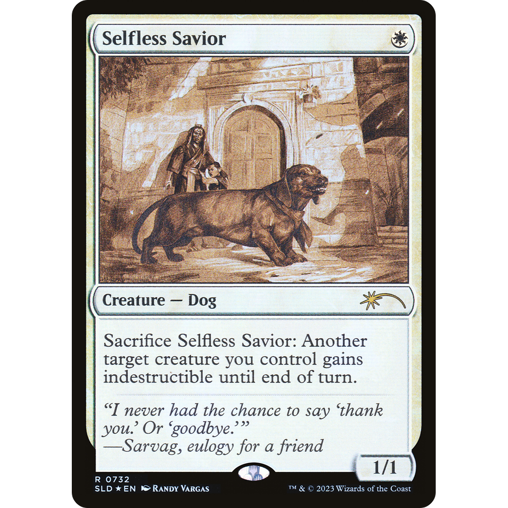 Selfless Savior (Sketch Showcase) (SLD-732) - Secret Lair Drop Foil