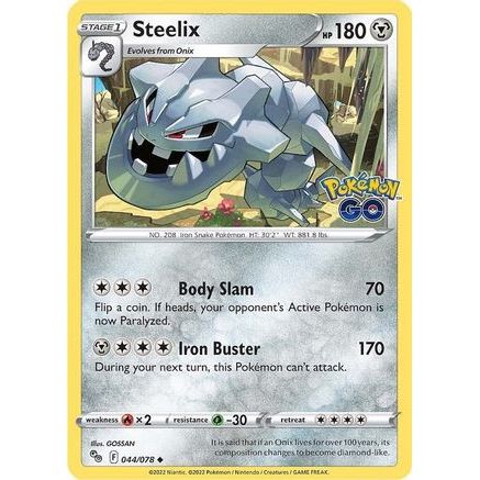 Steelix 44/78 - Pokemon GO Reverse Holofoil