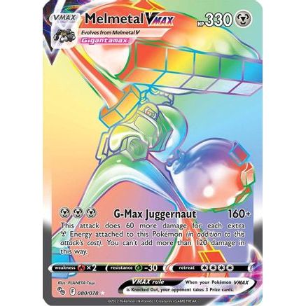 Melmetal VMAX (Secret) 80/78 - Pokemon GO Holofoil