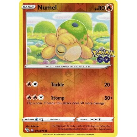 Numel (Peelable Ditto) 13 - Pokemon GO Reverse Holofoil