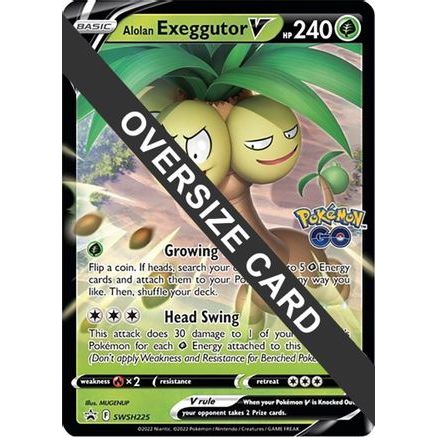 Alolan Exeggutor V - SWSH225 SWSH225 - Jumbo Cards Holofoil