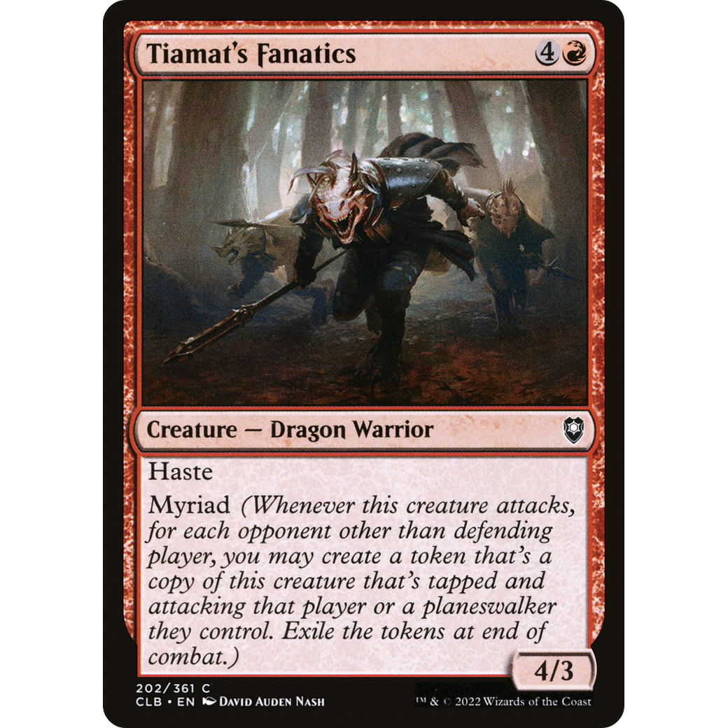 Tiamat's Fanatics (CLB-202) - Commander Legends: Battle for Baldur's Gate Foil