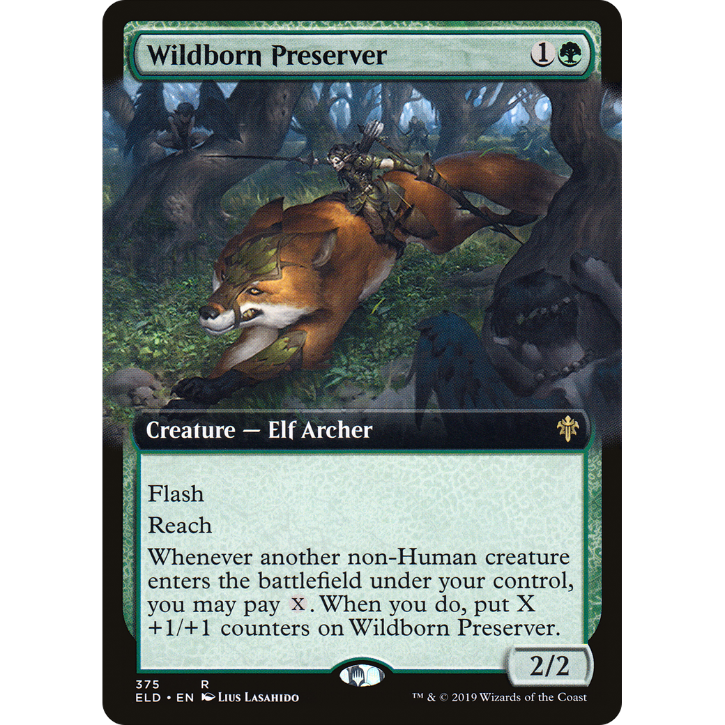 Wildborn Preserver (Extended Art) (ELD-375) - Throne of Eldraine: (Extended Art)