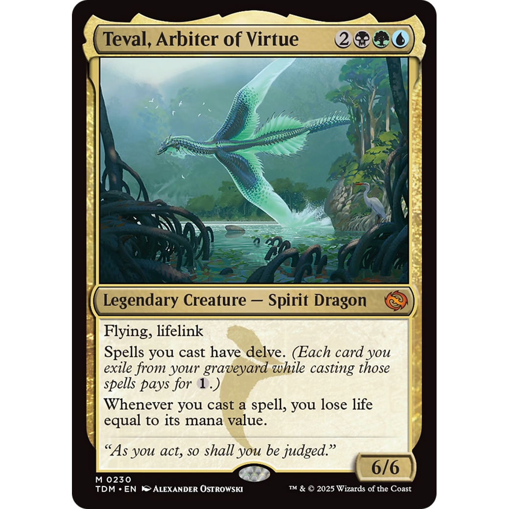 Teval, Arbiter of Virtue (TDM-230) - Tarkir: Dragonstorm Foil
