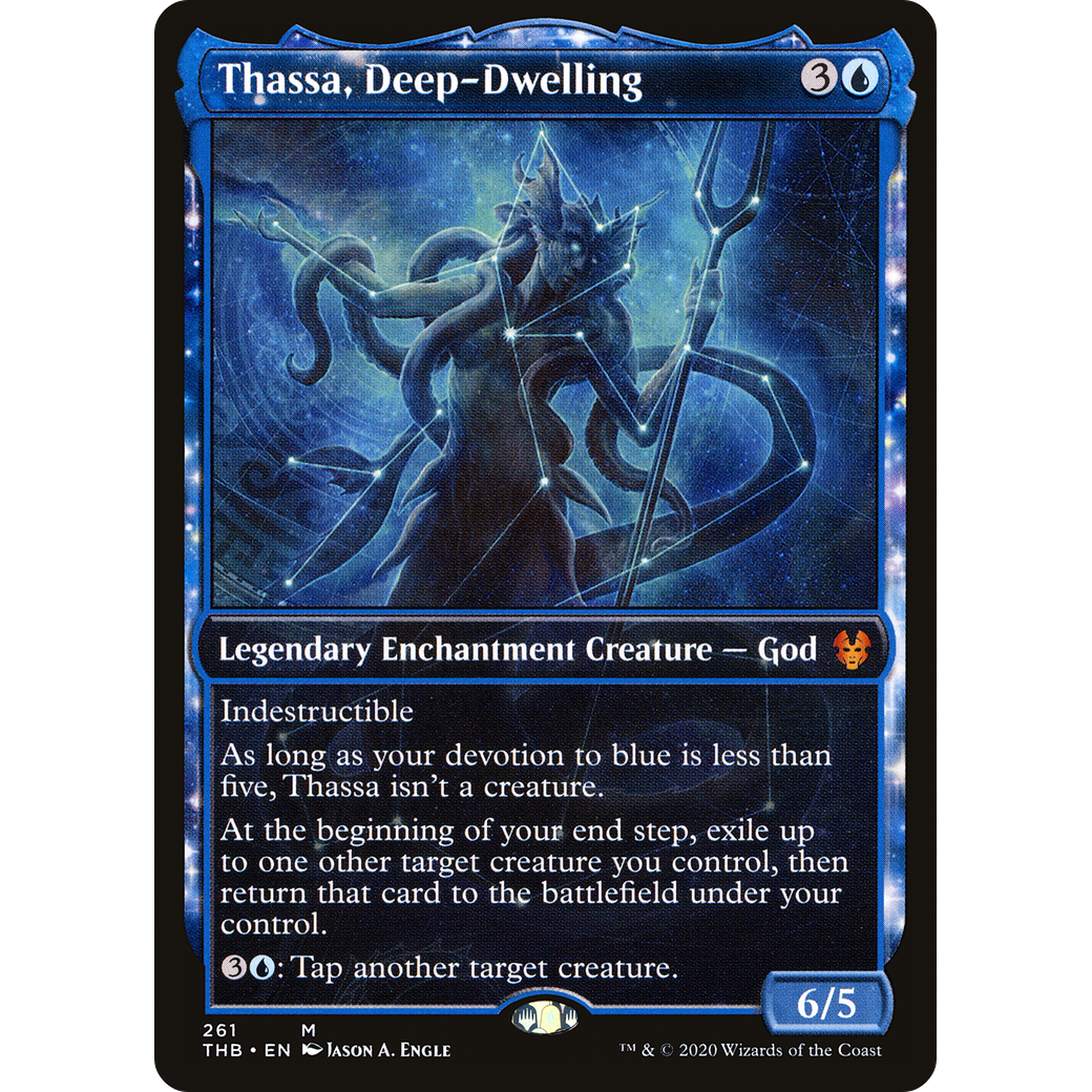 Thassa, Deep-Dwelling (Showcase) (THB-261) - Theros Beyond Death: (enchantment, Showcase) Foil