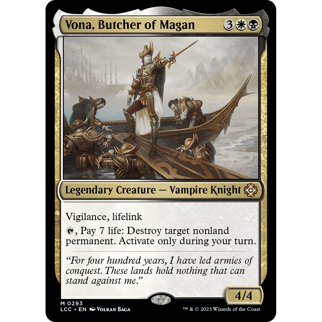 Vona, Butcher of Magan (LCC-293) - The Lost Caverns of Ixalan Commander