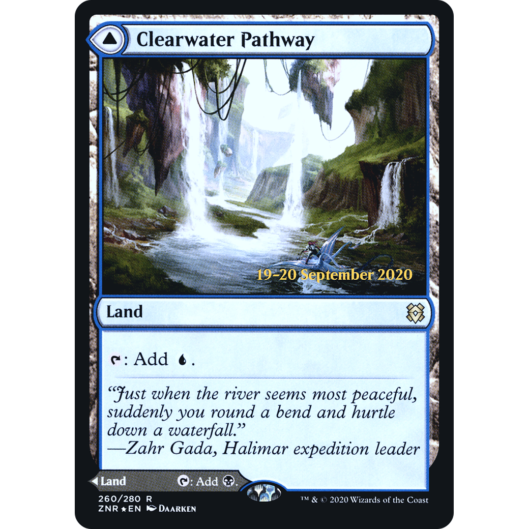 Clearwater Pathway (PRE-260) - Zendikar Rising Promos Foil