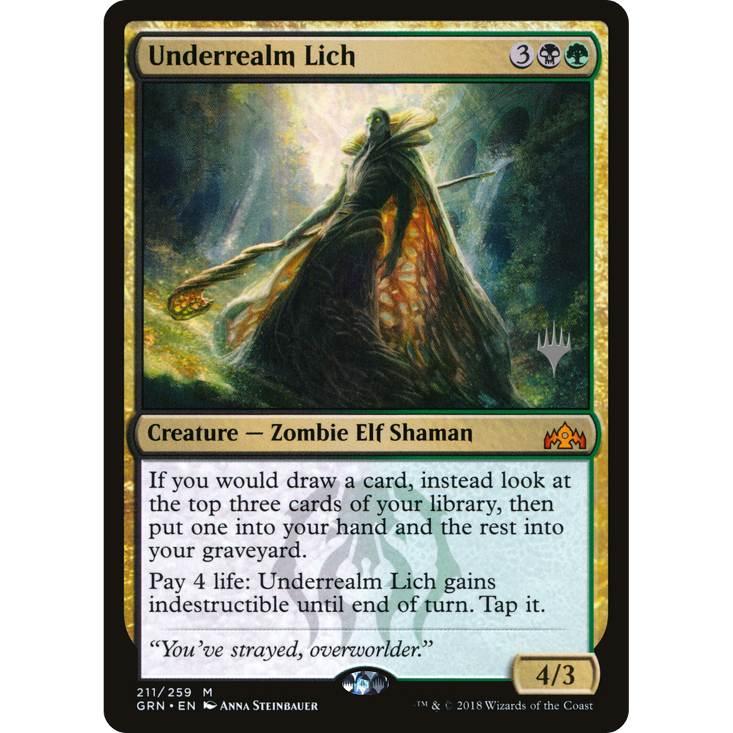 Underrealm Lich (PPZNR-211) - Guilds of Ravnica Promos