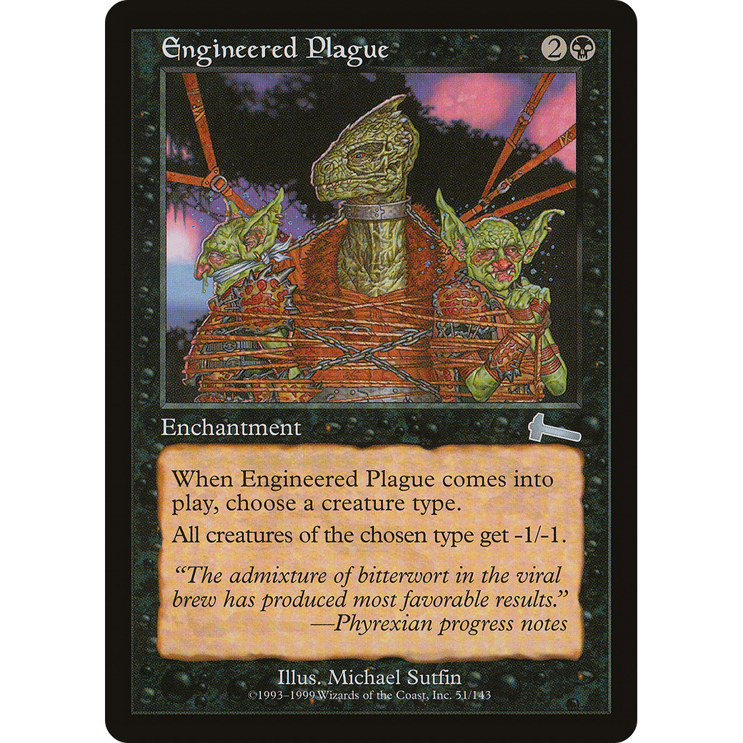 Engineered Plague (ULG-051) - Urza's Legacy Foil
