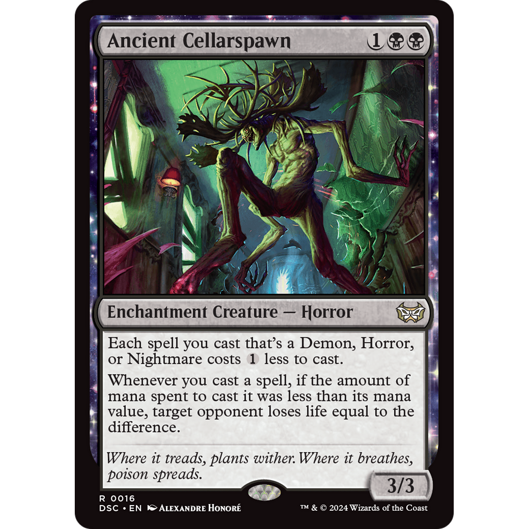 Ancient Cellarspawn (DSC-016) - Duskmourn: House of Horror Commander: (nyxtouched)