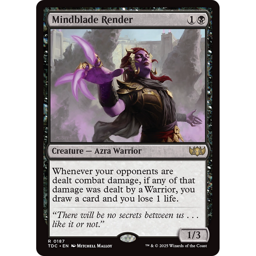 Mindblade Render (TDC-187) - Commander: Tarkir: Dragonstorm