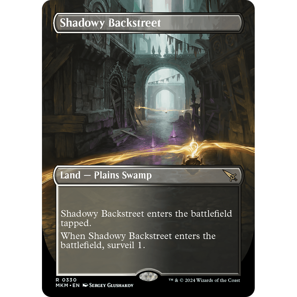 Shadowy Backstreet (MKM-330) - Murders at Karlov Manor (Borderless)