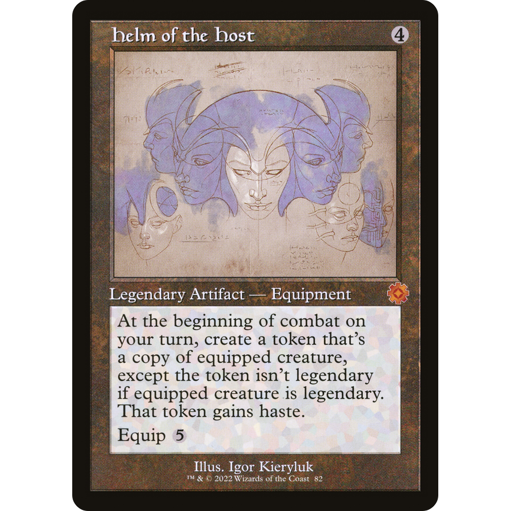 Helm of the Host (Schematic) (BRR-082) - The Brothers' War Retro Artifacts