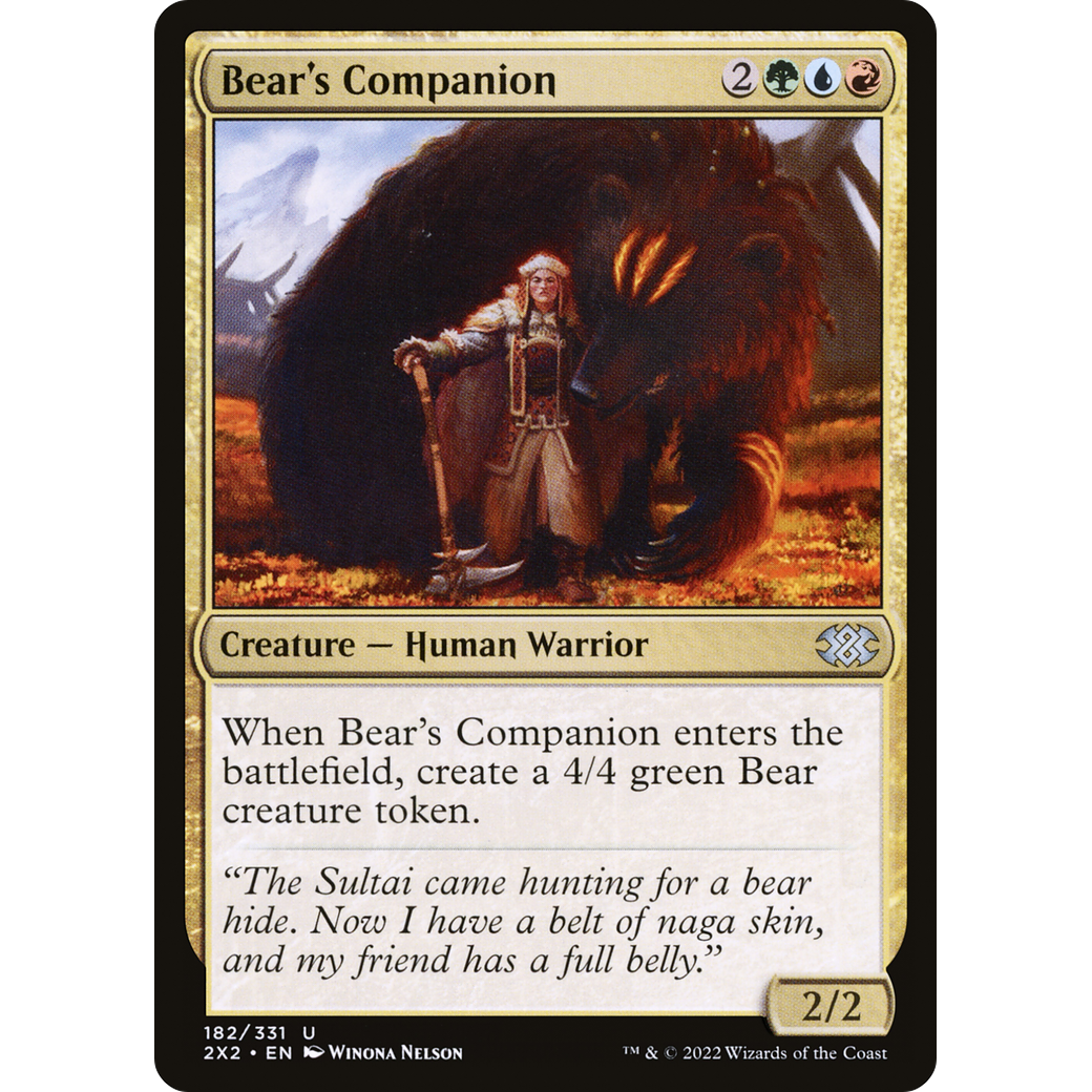 Bear's Companion (2X2-182) - Double Masters 2022 Foil