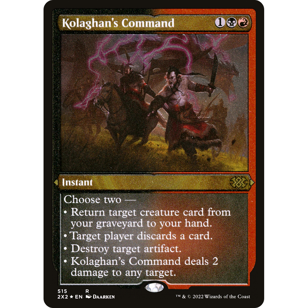 Kolaghan's Command (Foil Etched) (2X2-515) - Double Masters 2022 Foil