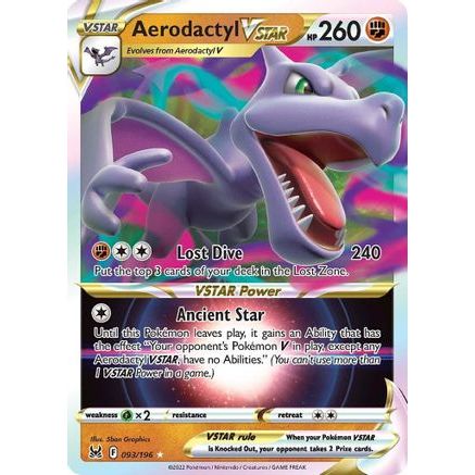 Aerodactyl VSTAR 93/196 - SWSH11 Lost Origin Holofoil