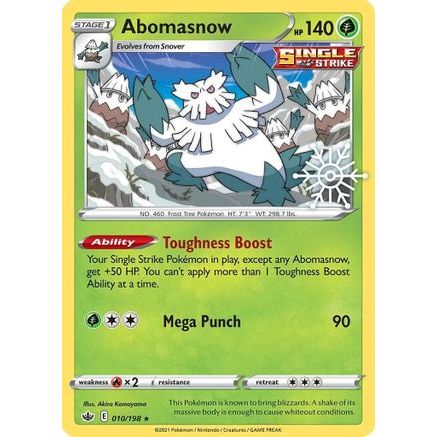 Abomasnow - 010/198 (Holiday Calendar) 10 - Miscellaneous Cards & Products Holofoil