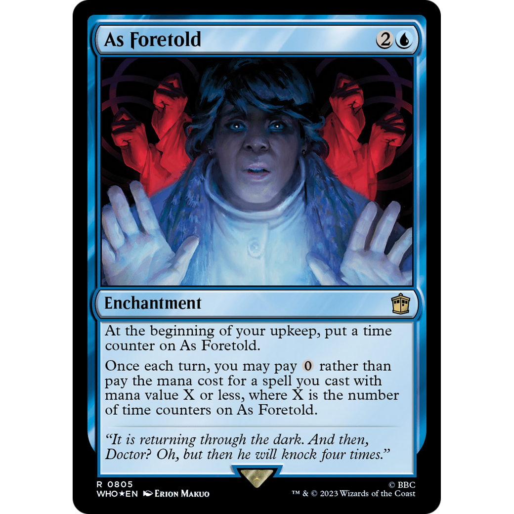 As Foretold (Surge Foil) (WHO-805) - Doctor Who Foil