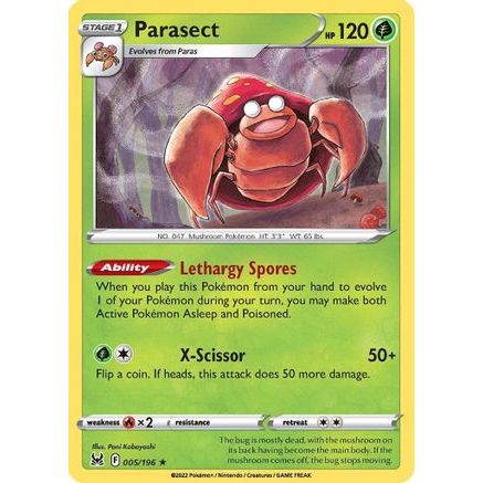 Parasect 5/196 - SWSH11 Lost Origin