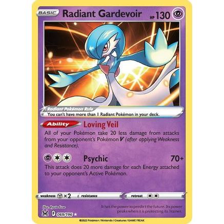 Radiant Gardevoir 69/196 - SWSH11 Lost Origin Holofoil