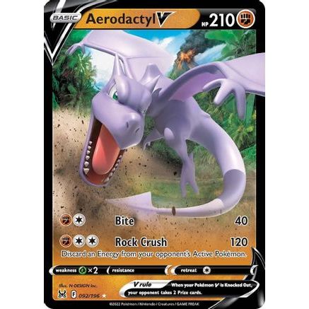 Aerodactyl V 92/196 - SWSH11 Lost Origin Holofoil