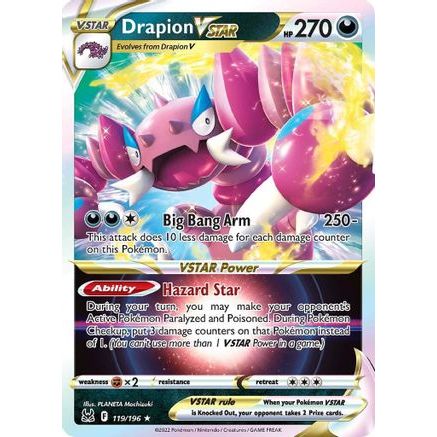 Drapion VSTAR 119/196 - SWSH11 Lost Origin Holofoil