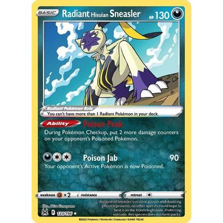 Radiant Hisuian Sneasler 123/196 - SWSH11 Lost Origin Holofoil