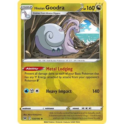 Hisuian Goodra 134/196 - SWSH11 Lost Origin Reverse Holofoil