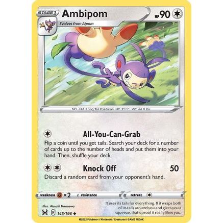 Ambipom 145/196 - SWSH11 Lost Origin Reverse Holofoil