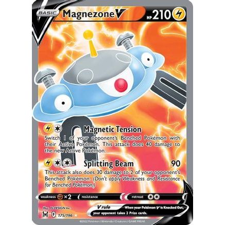 Magnezone V (Full Art) 175/196 - SWSH11 Lost Origin Holofoil