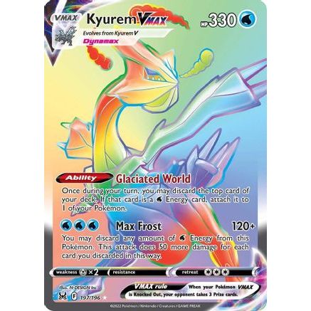 Kyurem VMAX (Secret) 197/196 - SWSH11 Lost Origin Holofoil