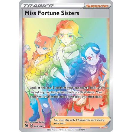 Miss Fortune Sisters (Secret) 209/196 - SWSH11 Lost Origin Holofoil