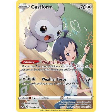 Castform TG11/30 - SWSH11 Lost Origin Trainer Gallery Holofoil