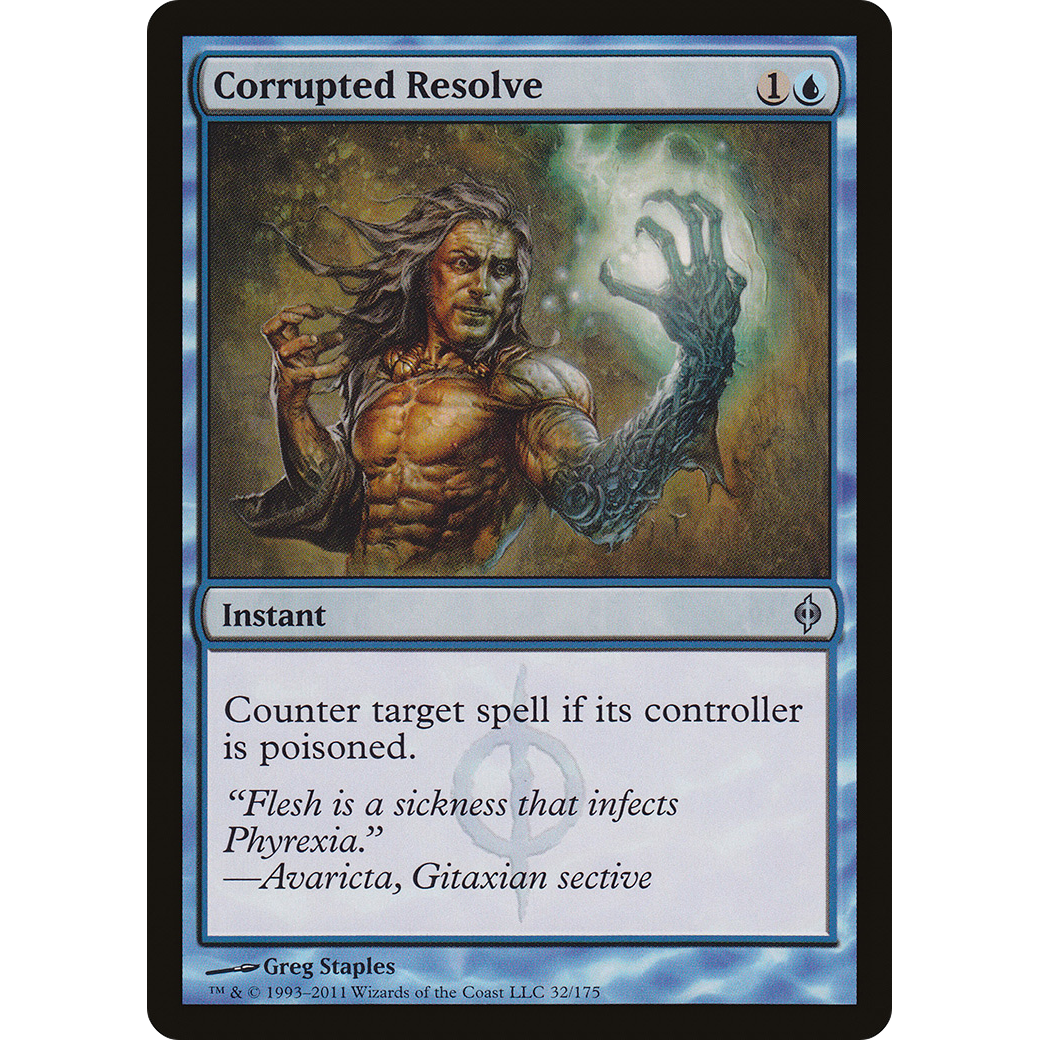 Corrupted Resolve (NPH-032) - New Phyrexia Foil