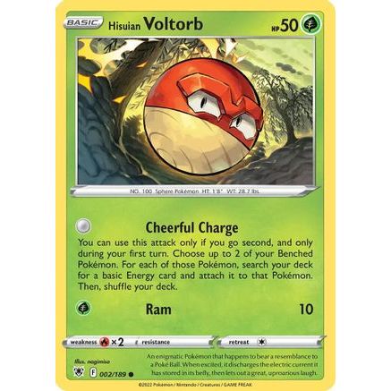 Hisuian Voltorb - 002/189 (Cosmos Holo) 2 - Deck Exclusives Holofoil