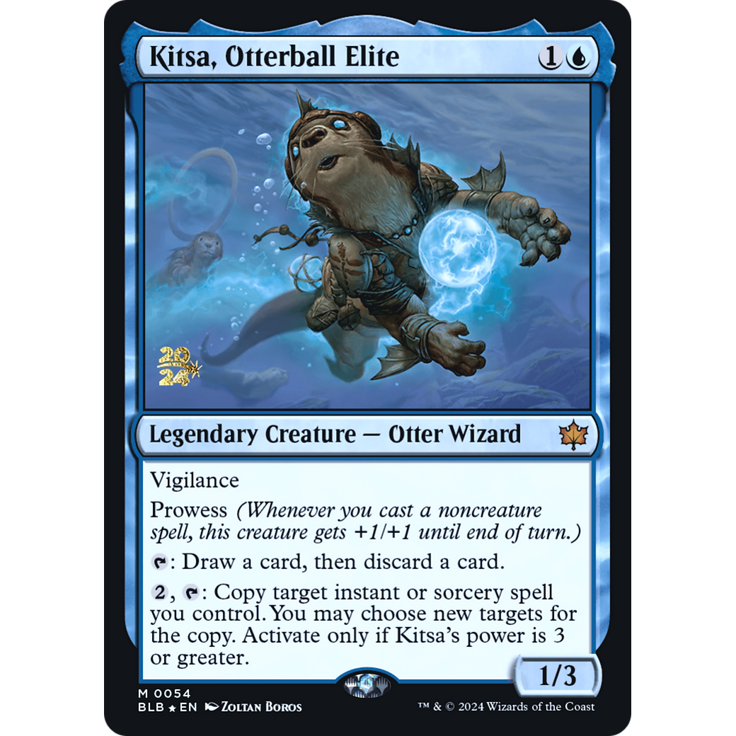 Kitsa, Otterball Elite (PRE-54S) - Bloomburrow Promos Foil