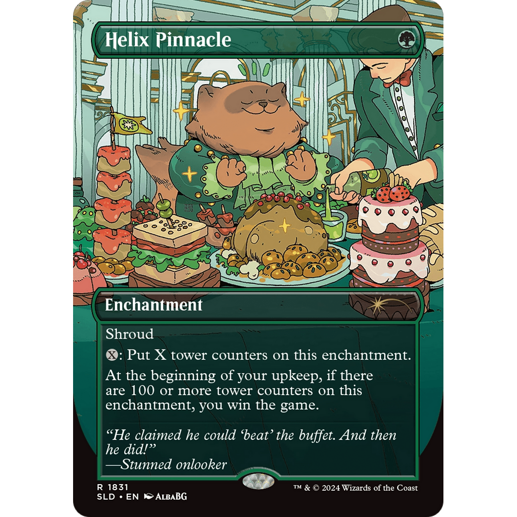 Helix Pinnacle (Rainbow Foil) (SLD-1831) - Secret Lair Drop (Borderless) Foil