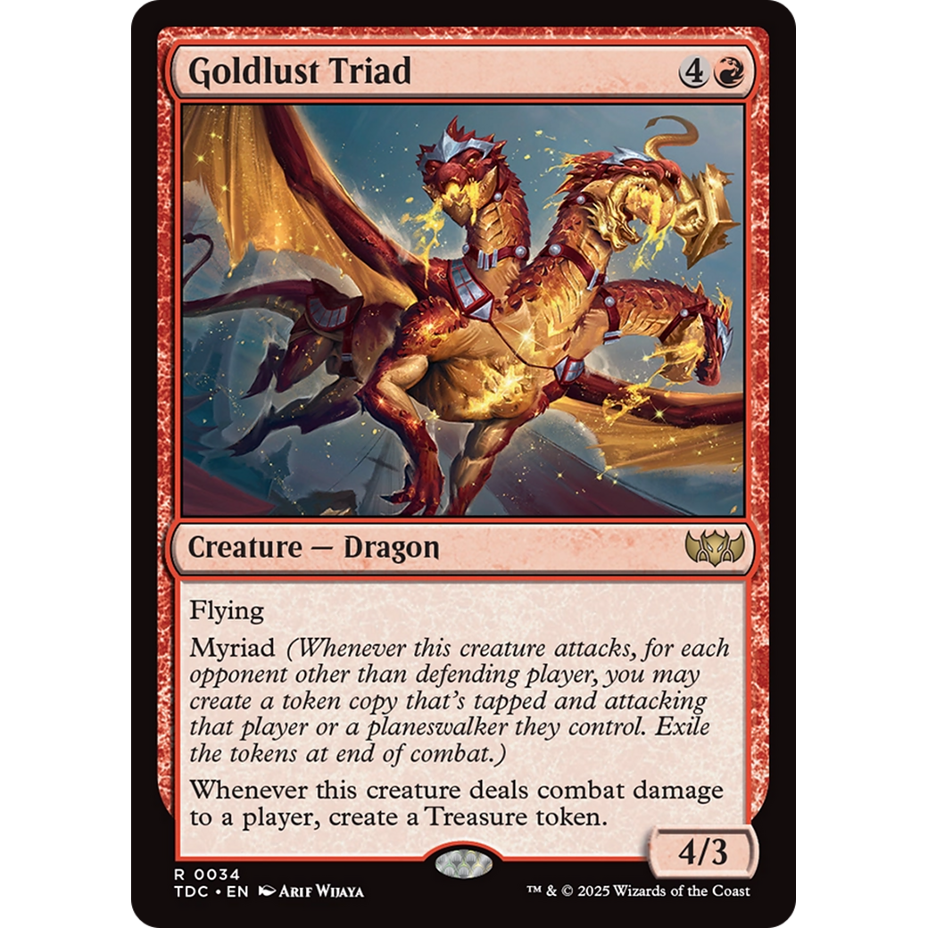 Goldlust Triad (TDC-034) - Commander: Tarkir: Dragonstorm