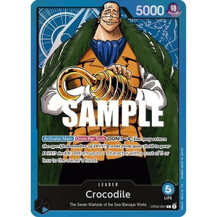 Crocodile (001) (ST03-001) - Starter Deck 3: The Seven Warlords of The Sea Foil