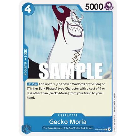 Gecko Moria (ST03-004) - Starter Deck 3: The Seven Warlords of The Sea