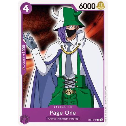 Page One (ST04-012) - Starter Deck 4: Animal Kingdom Pirates
