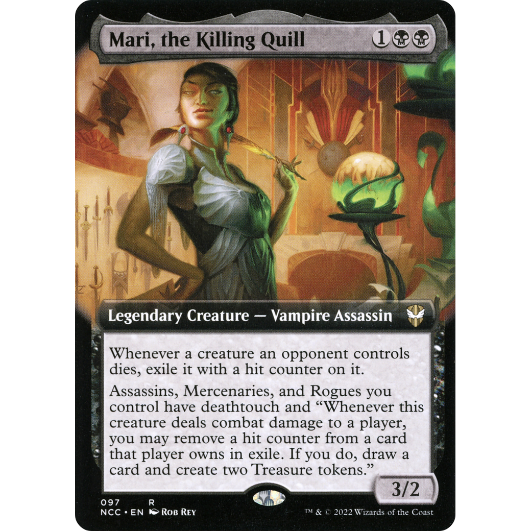 Mari, the Killing Quill (Extended Art) (NCC-097) - New Capenna Commander: (Extended Art)