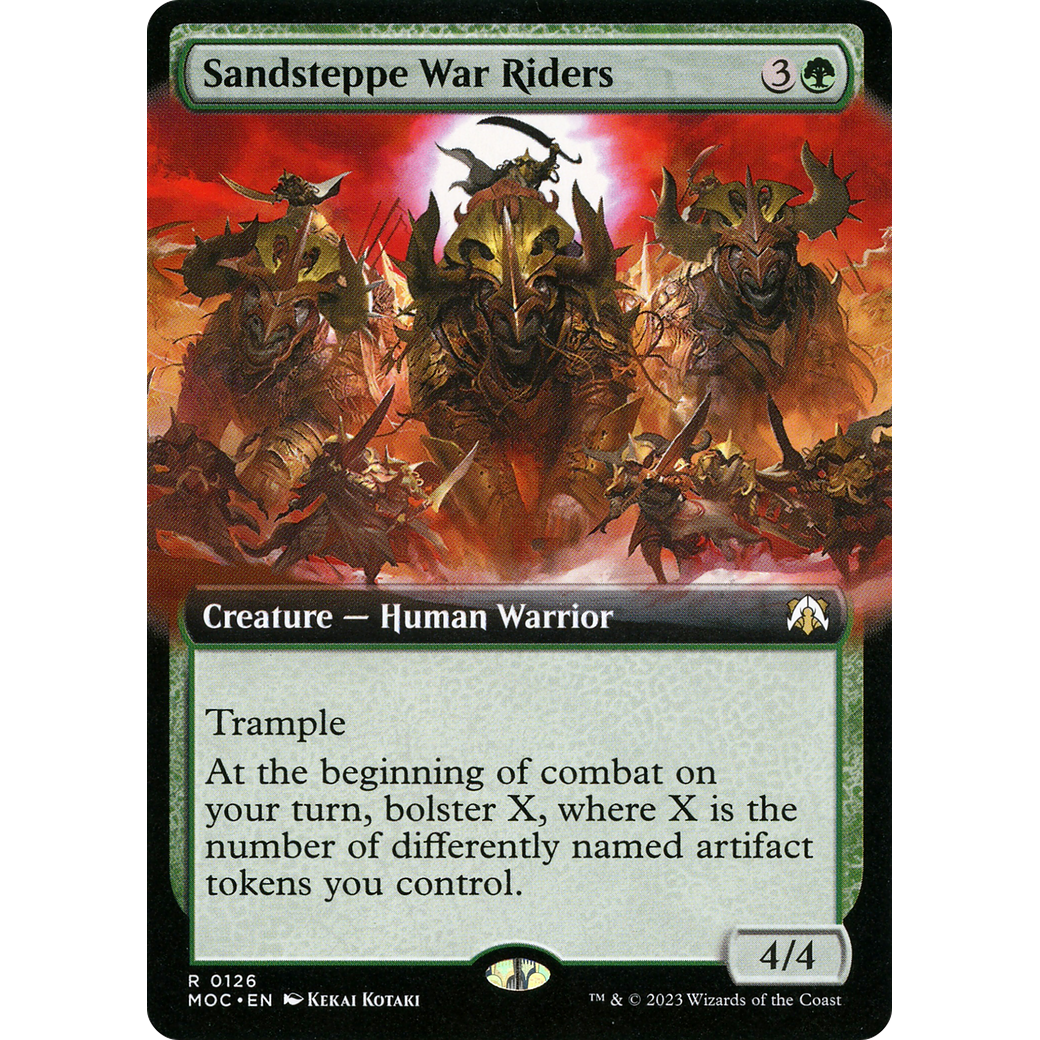 Sandsteppe War Riders (MOC-126) - March of the Machine Commander: (Extended Art)