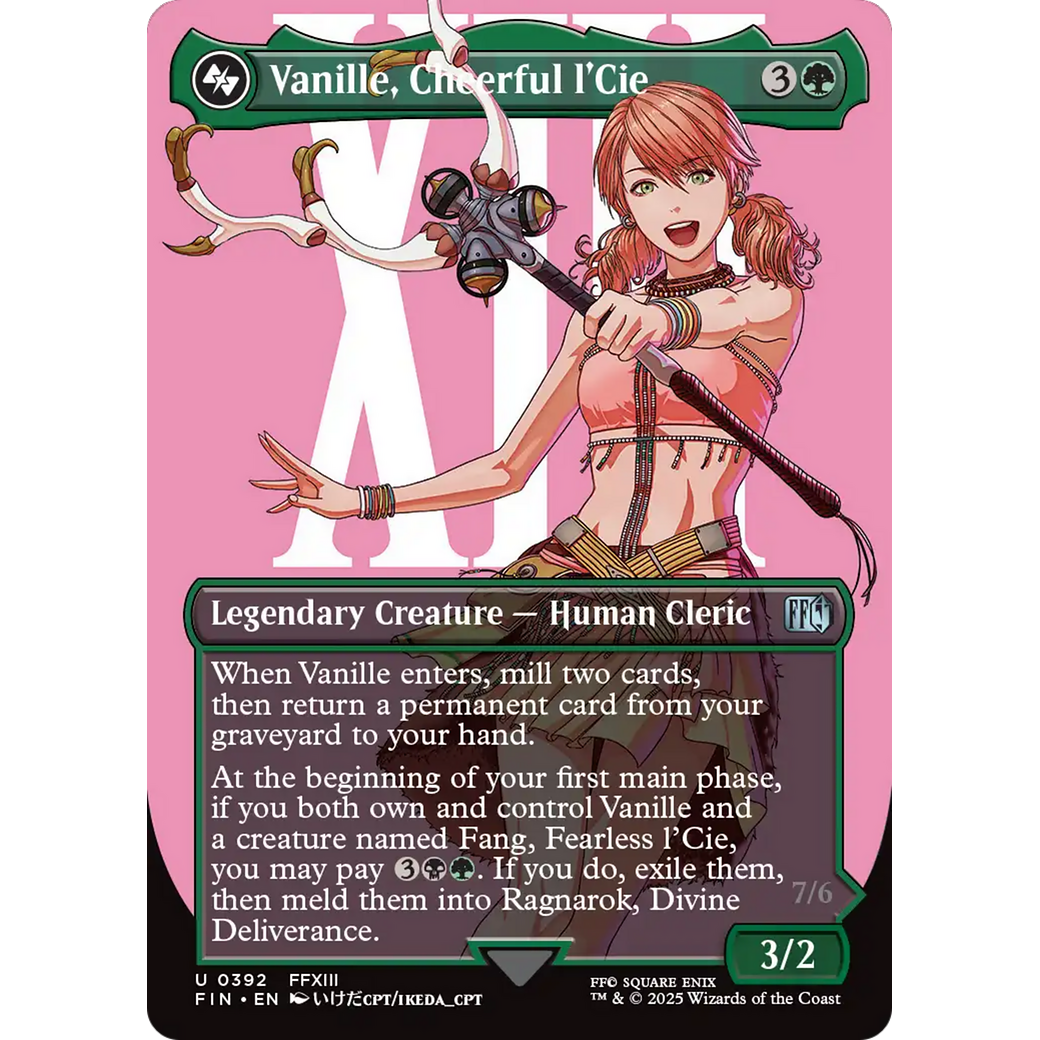 Vanille, Cheerful l'Cie (Borderless) (FIN-392) - FINAL FANTASY (Borderless) Foil