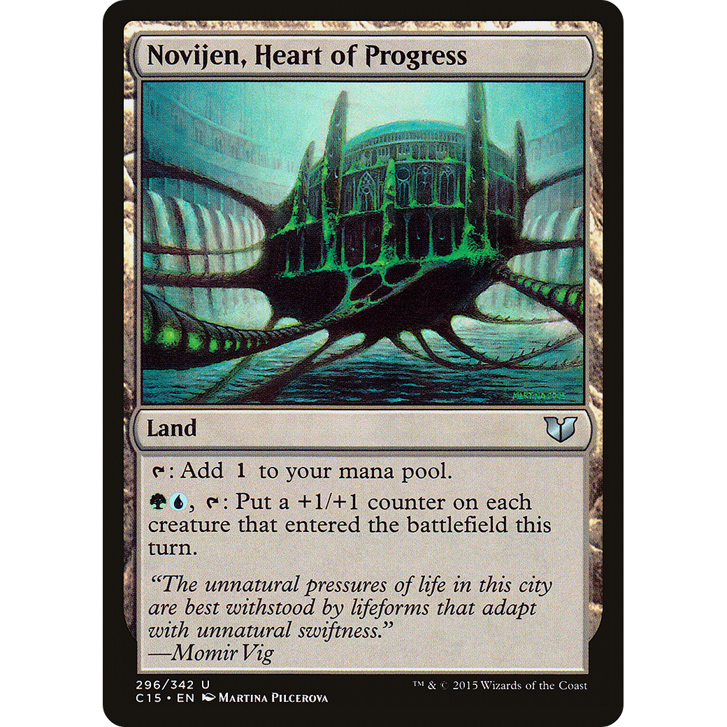 Novijen, Heart of Progress (C15-296) - Commander 2015